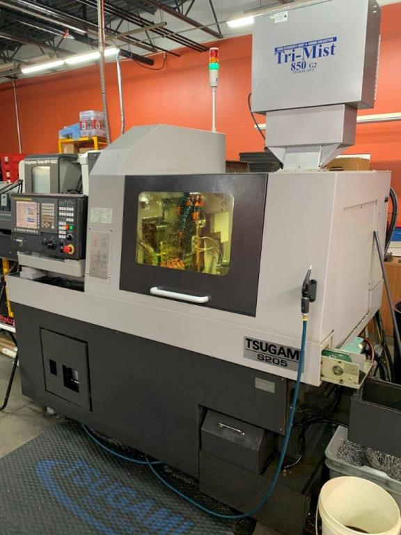 3/4 TSUGAMI S205, Fanuc 31ITB, 2016, High press, Mist Coll, FMB MiniMag 20