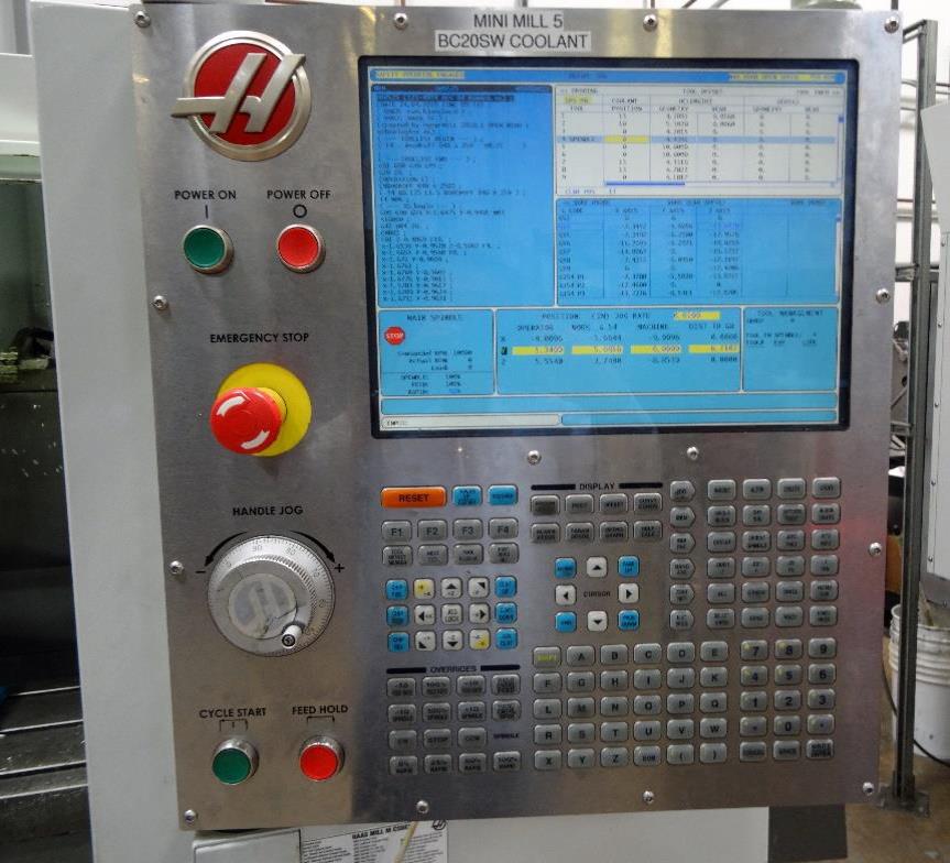 20 X, 16 Y, 14 Z, HAAS SUPER MINIMILL II, 2009, 10k RPM, Tool Setter