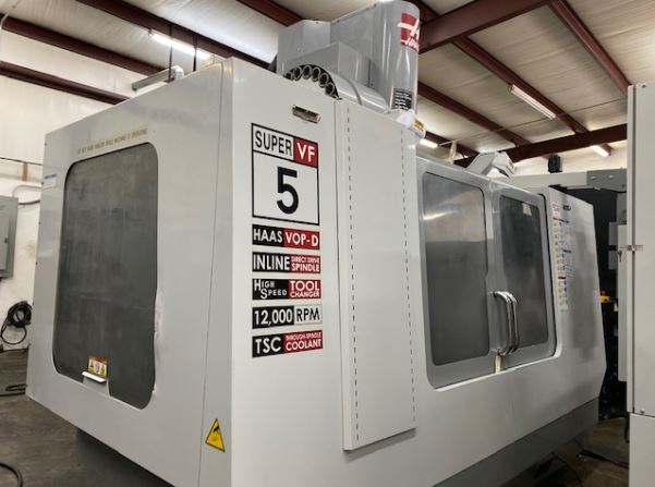 50 X, 26 Y, 25 Z, Haas VF-5SS, 2007, Probing, Auger, Through Spindle Coolant