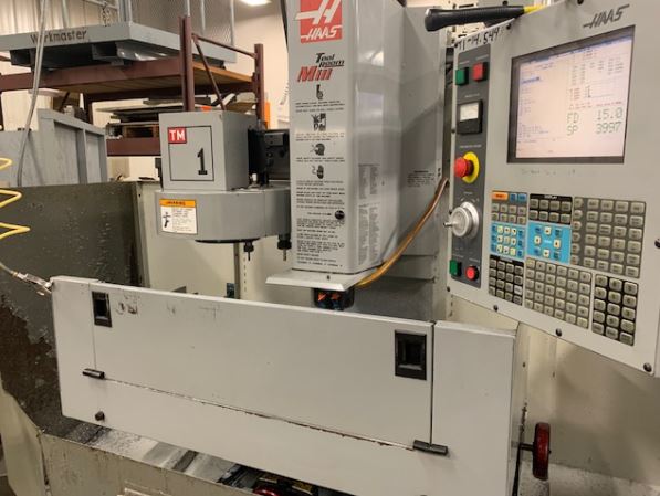 30 X, 12 Y, 16 Z, Haas TM-1, 2004, Rigid Tapping, 10 ATC, Chip Guards