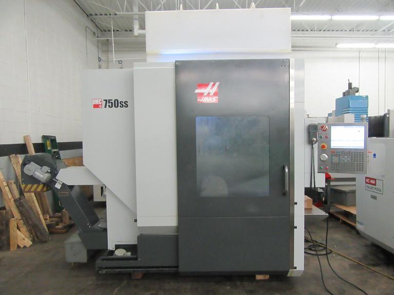 30 X, 20 Y, 20 Z, Haas UMC-750SS, 2016, 15K RPM, Trunnion, Probing, Conveyor