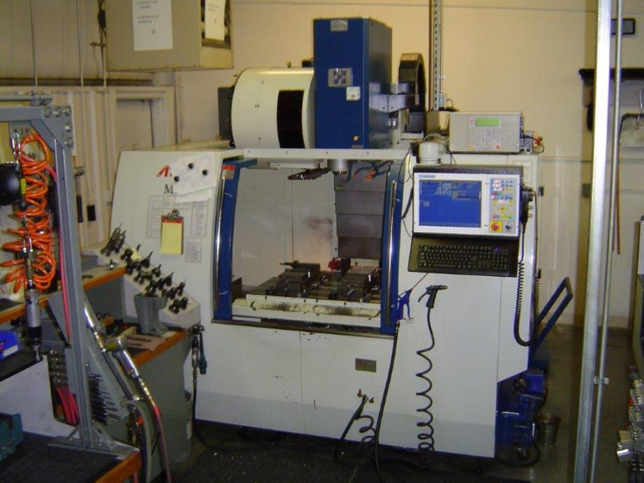 34 X, 20 Y, 24 Z, Atrump M320, 2007, Probe, Tool Setter, Chiller, Chip Auger