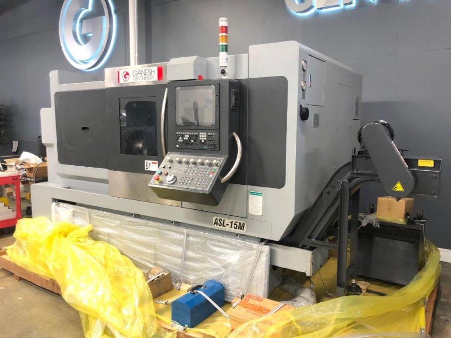 Ganesh ASL-15M, Mitsubishi M80, 2016, 15 Chk, 4 , Tailstock, Demo/Used