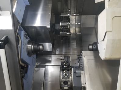 Doosan Puma TT-1800SY, Fanuc 31iB, 8 Chk, 2 1/2 , 2018, Y&C Axis, Barfeed