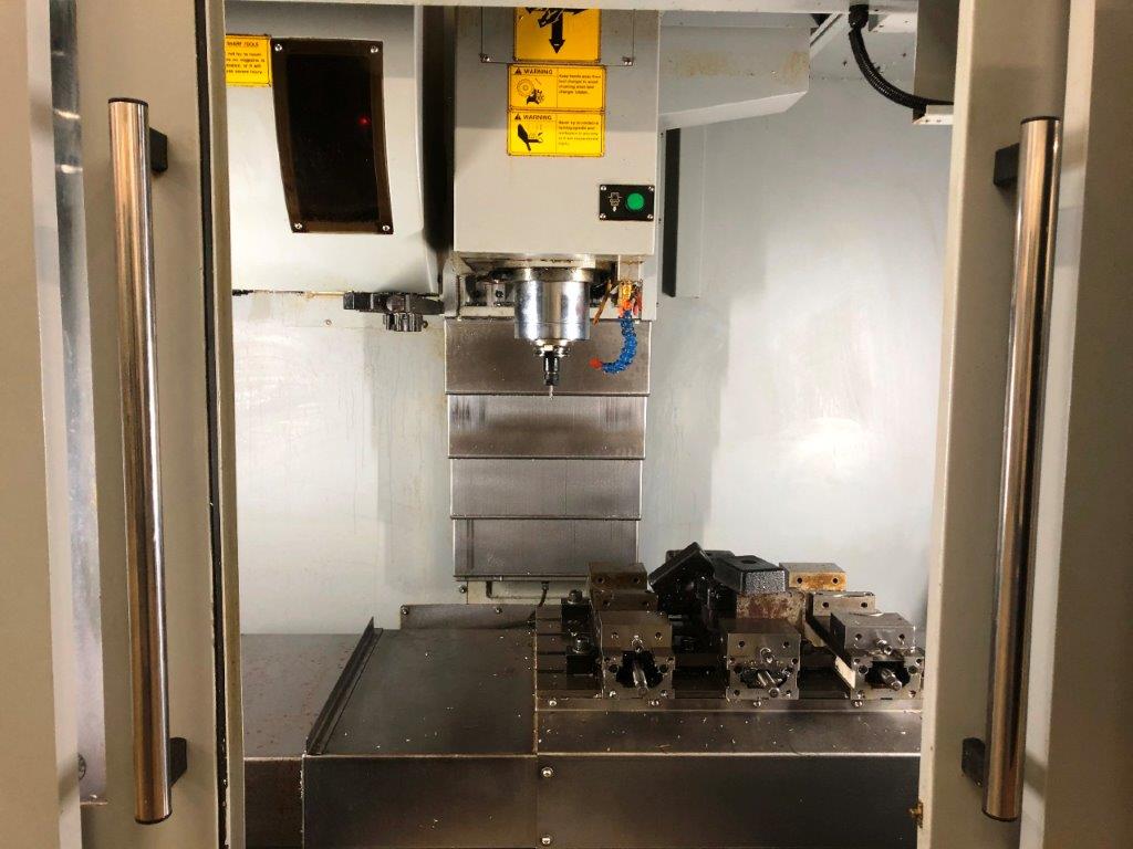 24 X, 15 Y, 17 Z, Ganesh VFM 2416, 2015, 12K RPM, Chip Conveyor, Like New