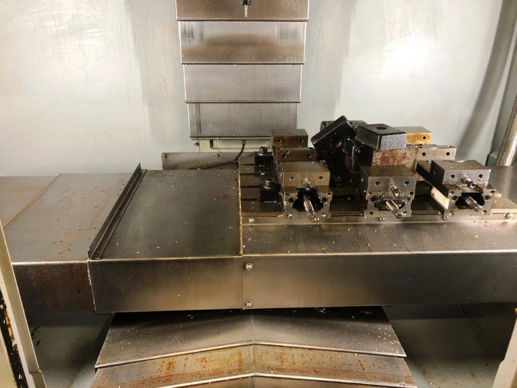 24 X, 15 Y, 17 Z, Ganesh VFM 2416, 2015, 12K RPM, Chip Conveyor, Like New
