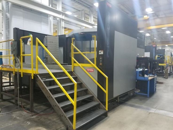 86 X, 47 Y, 72 Z, Toyoda FH1250SX, 2008, Fanuc 310i, Chip Conveyor