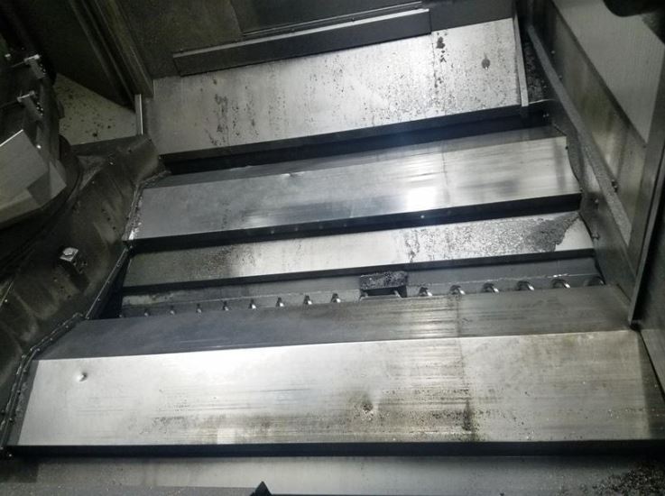 86 X, 47 Y, 72 Z, Toyoda FH1250SX, 2008, Fanuc 310i, Chip Conveyor