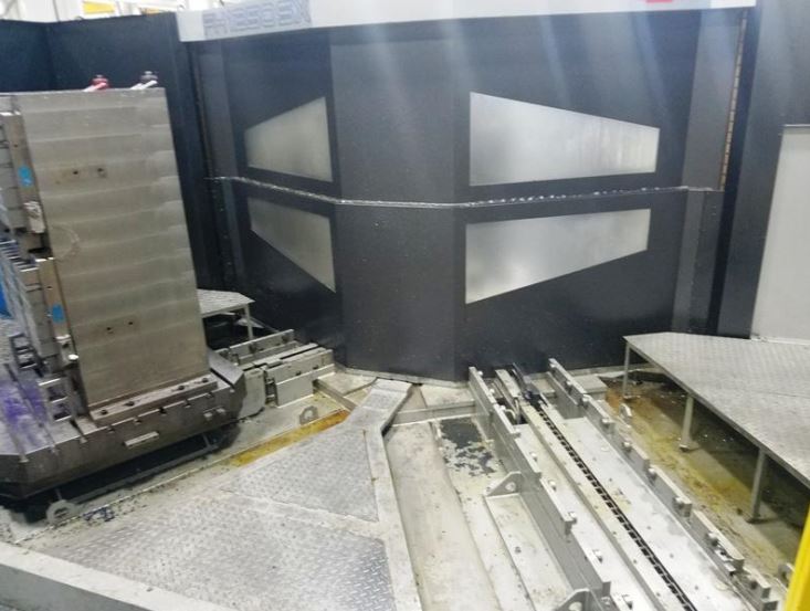 86 X, 47 Y, 72 Z, Toyoda FH1250SX, 2008, Fanuc 310i, Chip Conveyor