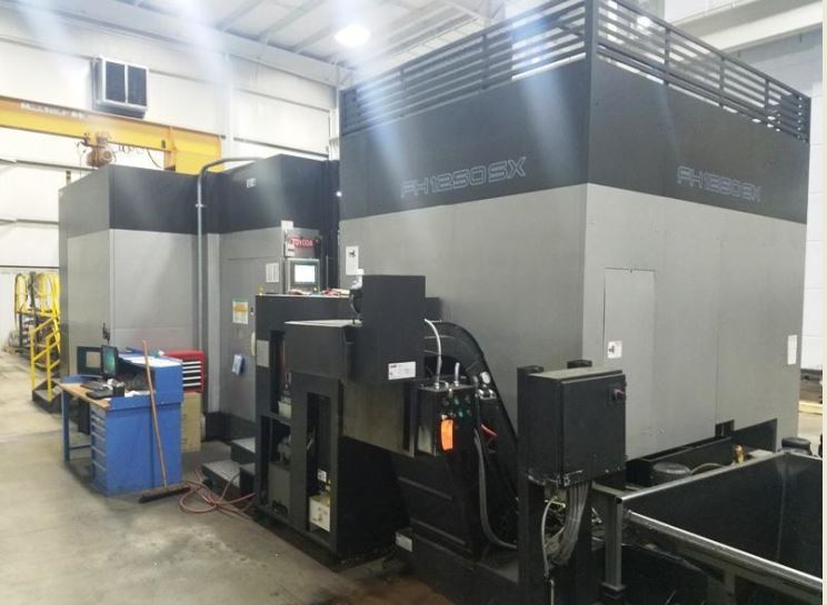 86 X, 47 Y, 72 Z, Toyoda FH1250SX, 2008, Fanuc 310i, Chip Conveyor