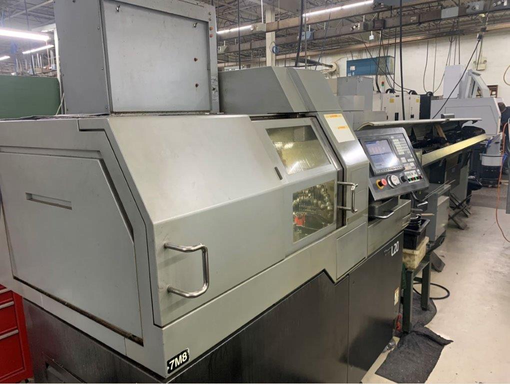 3/4 Citizen L20VIII (7M8), 2007, 10 Live, C-axis, sub spindle, parts conveyor