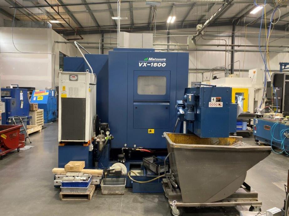 60 X, 27 Y, 24 Z, Matsuura VX-1500, 8/2018, Fanuc 31iB, Renishaw Probe, 4th Axis