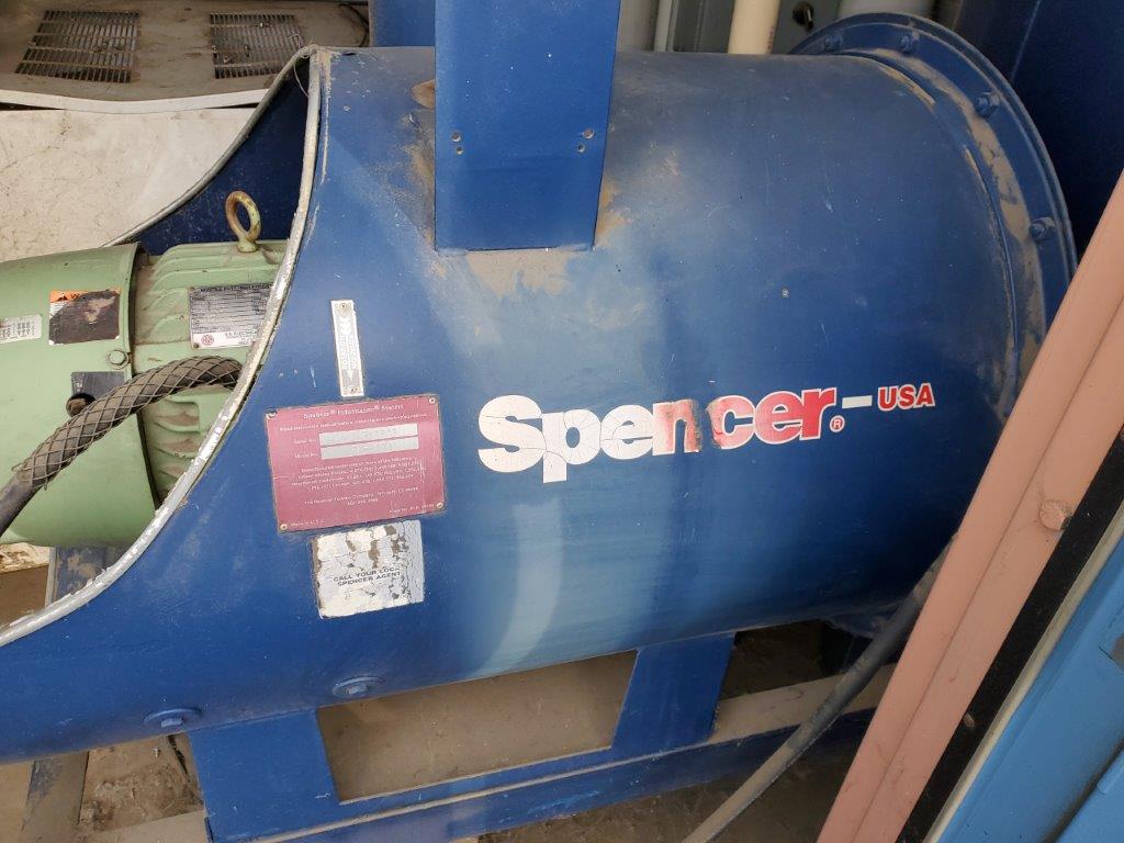 Spencer PA-507A, Tubular Bag Separator, Portable Industravac, 7-1/2 HP, 250 CFM