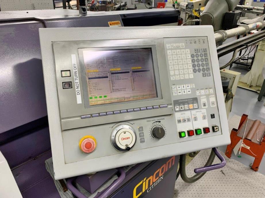 1/2 , Citizen M12, Cincom, 2000, LNS Hydrobar, HPC, Live Tool, Rotary GB