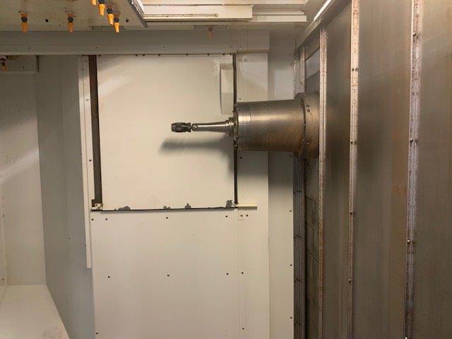 55 X, 43 Y, 39 Z, OKK HM-1000S, 2008, Fanuc 310iS, Chip Conveyor, Full 4th
