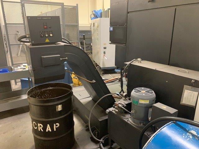 55 X, 43 Y, 39 Z, OKK HM-1000S, 2008, Fanuc 310iS, Chip Conveyor, Full 4th