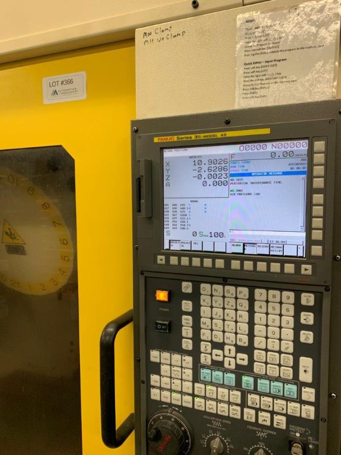 Fanuc Robodrill Alpha T21iF, Fanuc 31iA5, 2010, 10,000 RPM, BT-30