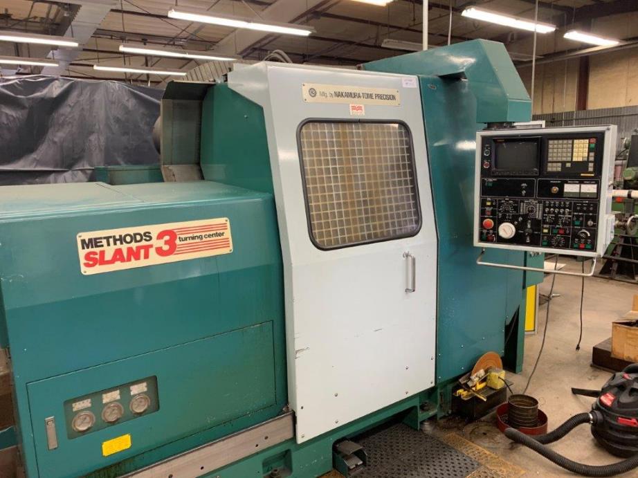 Nakamura-Tome Slant 3B, Fanuc 11T, 10 Chk, 3 , Chip Conveyor, Tail Stock