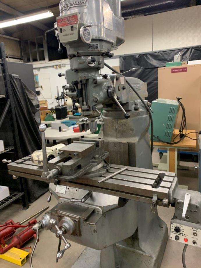 Bridgeport Series 1, Power Feeds, DRO, Variable Speed, Power Drawbar