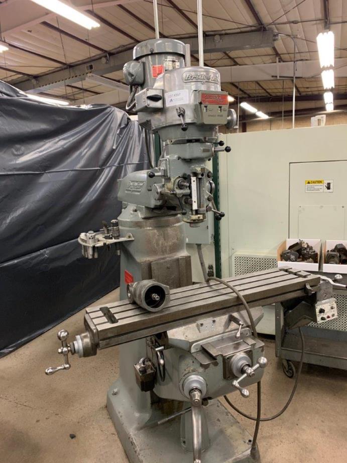 Bridgeport Series 1, Power Feeds, DRO, Variable Speed, Power Drawbar