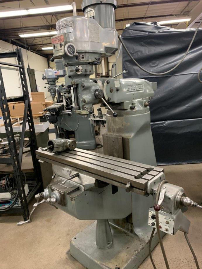 Bridgeport Series 1, Power Feeds, DRO, Variable Speed, Power Drawbar