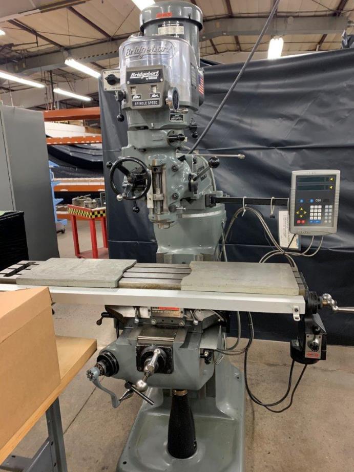 Bridgeport, Power Feeds, DRO, Variable Speed, Power Drawbar