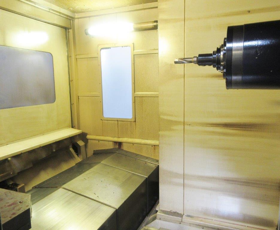 49 X, 39 Y, 39 Z, Doosan HM-8000, 2012, Fanuc 31iA, Full 4th, HPC, Low Hours