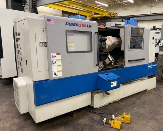 DOOSAN PUMA 280LM, FANUC 21ITB, 12 Chk, 3 , 2006, LIVE TOOL, TAILSTOCK