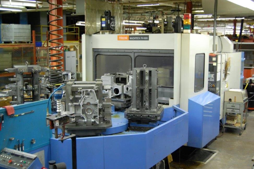 41 X, 31 Y, 31 Z, Mazak FH-680, 1997, 15K RPM, 6 Pallet Changer, 80 ATC