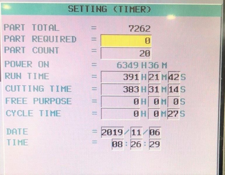 41 X, 20 Y, 20 Z, Samsung MCV50, 2015, Fanuc Oi-MD, Rigid Tapping, 12K RPM