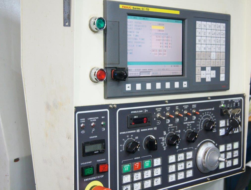 Femco HL-55S, Fanuc Oi-TD, 15 Chk, 4 1/2 , 2000, Programmable Tailstock, Conveyr