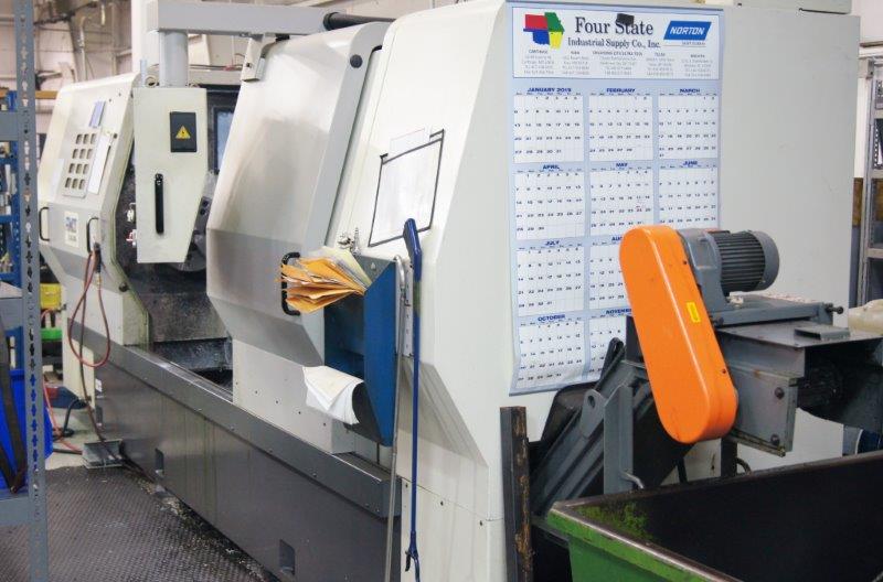 Femco HL-55S, Fanuc Oi-TD, 15 Chk, 4 1/2 , 2000, Programmable Tailstock, Conveyr