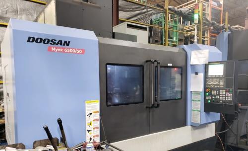 50 X, 26 Y, 24 Z, Doosan Mynx 6500, 2014, Fanuc Oi-MD, Pulse Generator, Conveyor