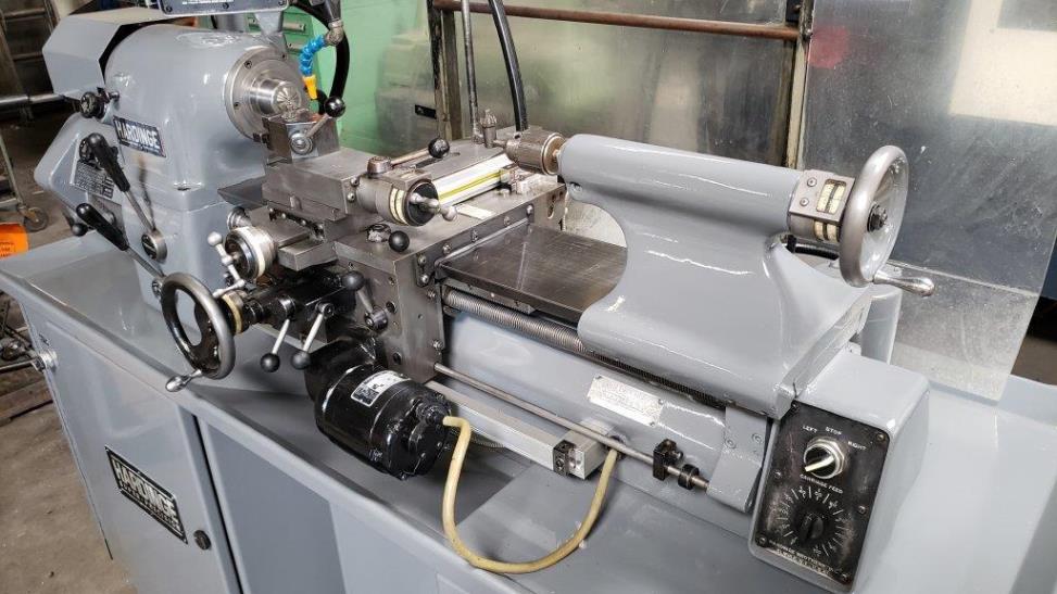 Hardinge HLV-H-EM, 1985, DRO, QC Toolpost, Drill Chuck, Follow Rest