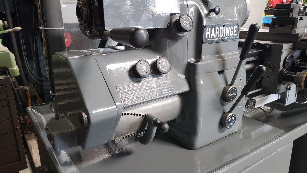 Hardinge HLV-H-EM, 1985, DRO, QC Toolpost, Drill Chuck, Follow Rest