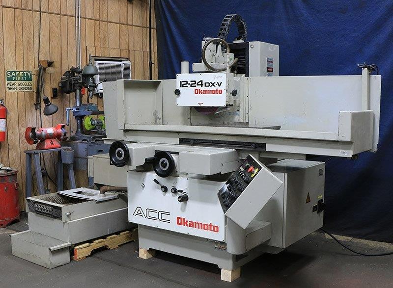 Okomoto ACC-1224DXV, 1998, Programmable Downfeed, Auto Crossfeed, Magnetic Chk
