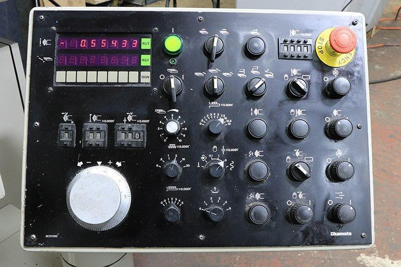 Okomoto ACC-1224DXV, 1998, Programmable Downfeed, Auto Crossfeed, Magnetic Chk