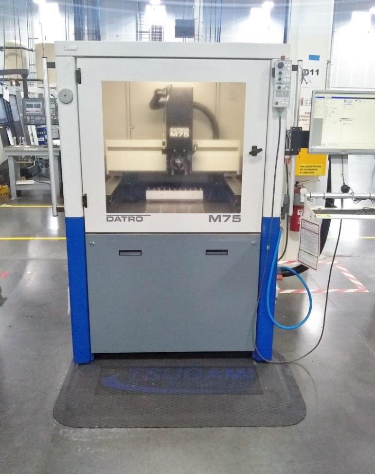 20 X, 25 Y, 9 Z, Datron M75, 2012, Probe, Coolant System, High Pressure Mist