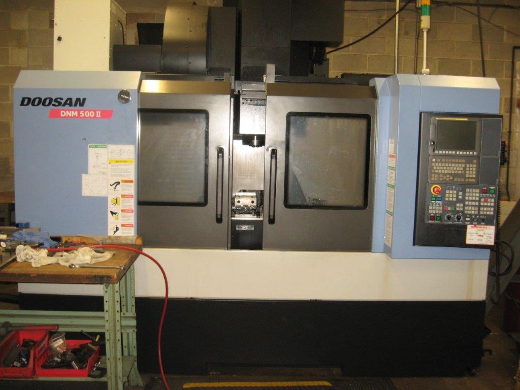 40 X, 21 Y, 20 Z, Doosan DNM-500II, 2013, Fanuc OiMD, Probe, Mist Collector