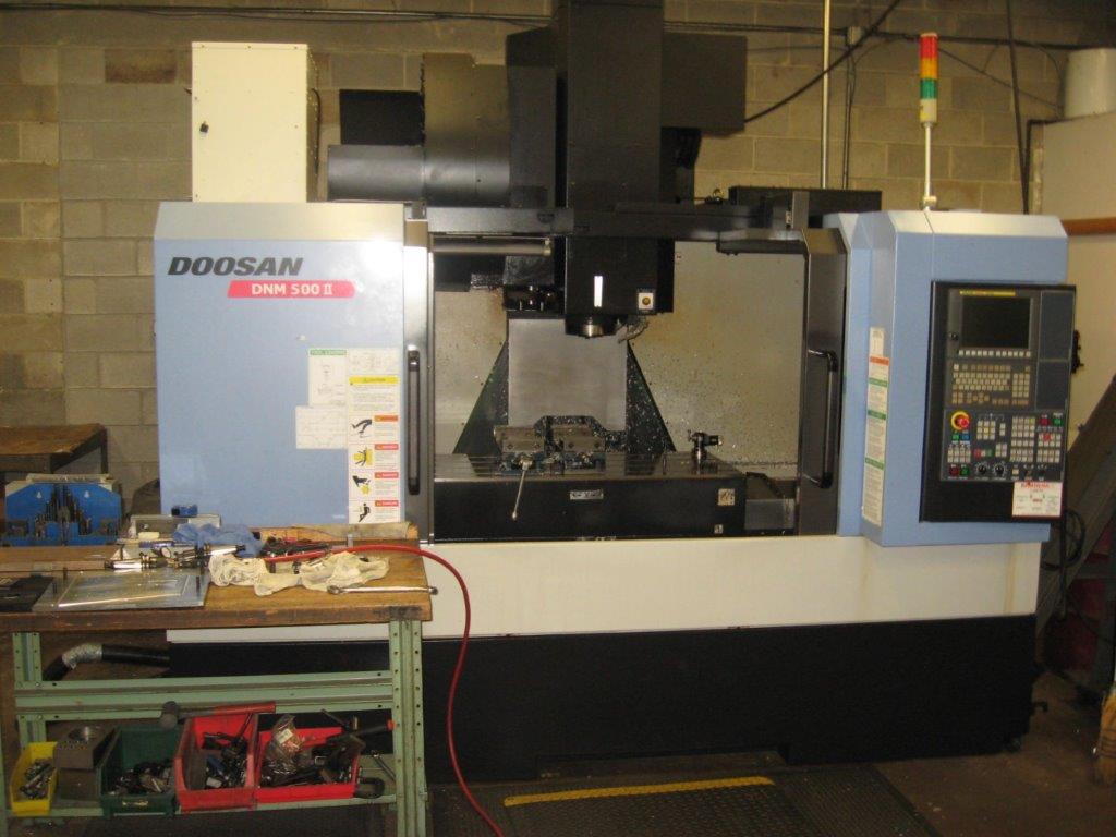 40 X, 21 Y, 20 Z, Doosan DNM-500II, 2013, Fanuc OiMD, Probe, Mist Collector