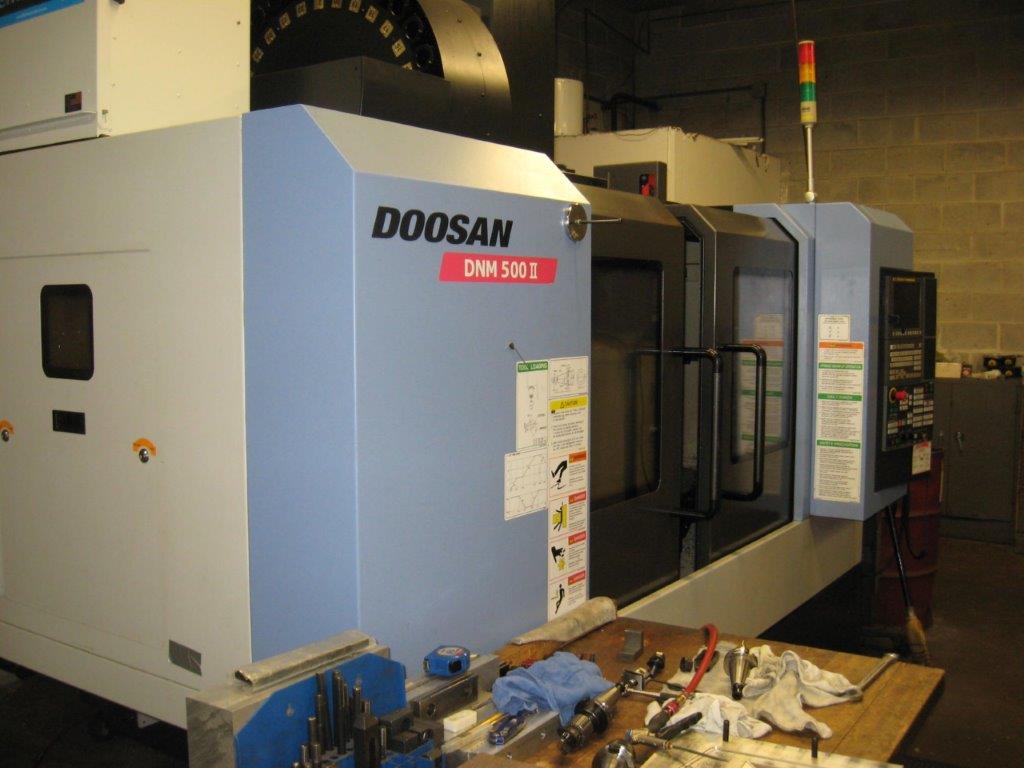 40 X, 21 Y, 20 Z, Doosan DNM-500II, 2013, Fanuc OiMD, Probe, Mist Collector