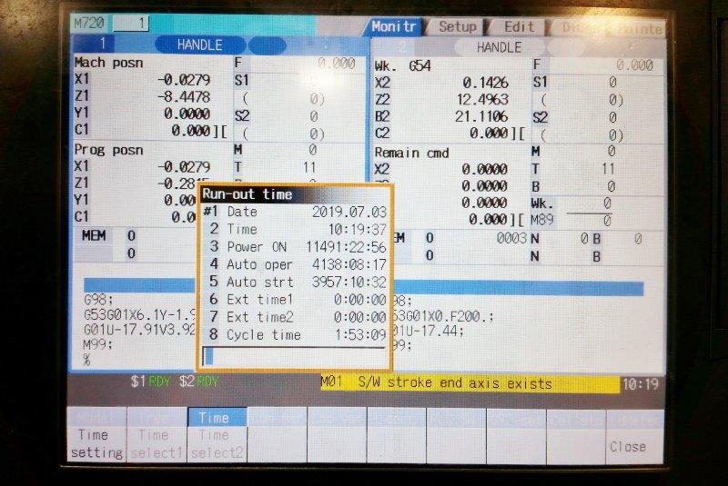 2 3/4 Ganesh Cyclone 70TTMY, Mitsubishi M700, 2013, Live Milling, HPC, Barfeed