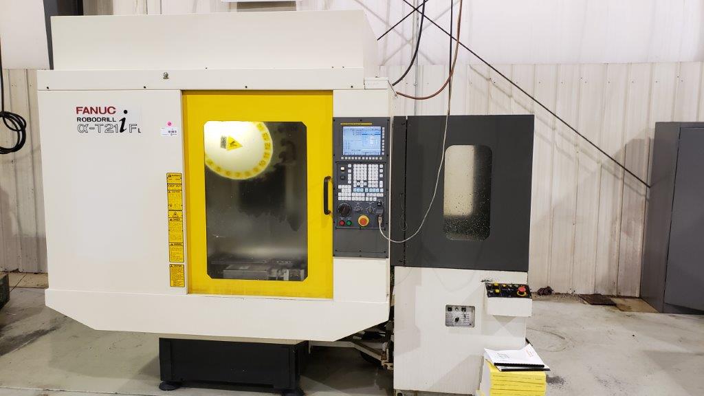 FANUC, No. ROBODRILL T21IFL, FANUC 31, 2008, APC, PROBE