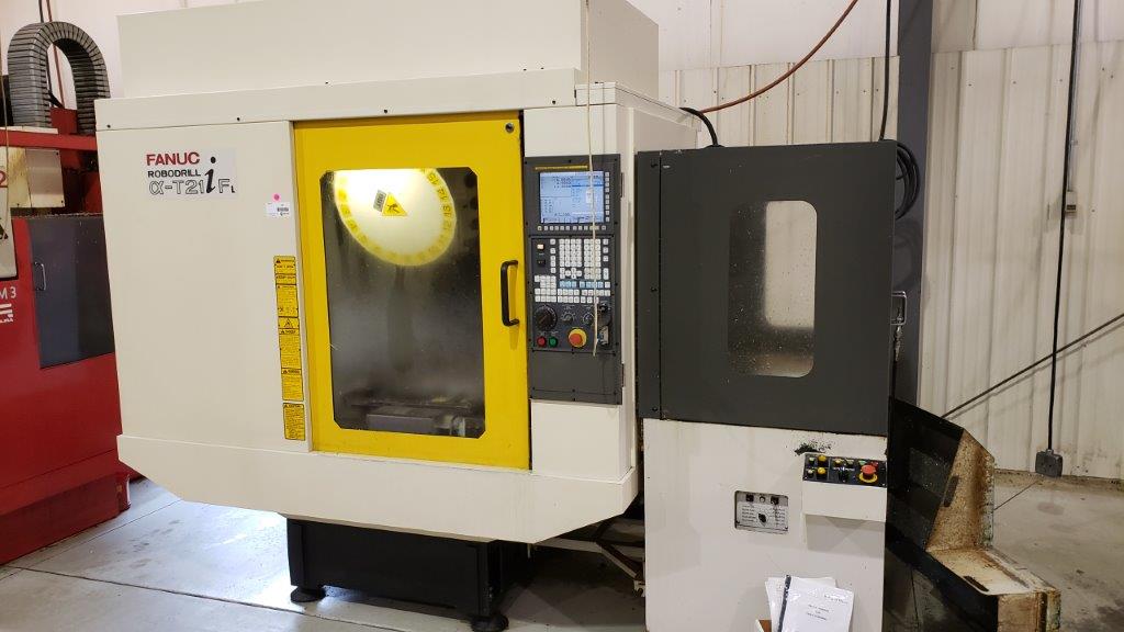 FANUC, No. ROBODRILL T21IFL, FANUC 31, 2008, APC, PROBE