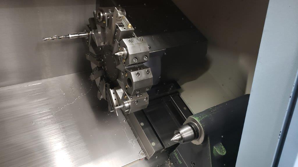 DOOSAN PUMA GT2100, FANUC, 10 Chk, 2 , 2014, TAILSTOCK, CHIP CONVEYOR