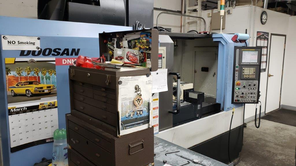 40 X, 21 Y, 20 Z, DOOSAN DNM500, 2010, 12000 RPM, 4th AXIS TABLE