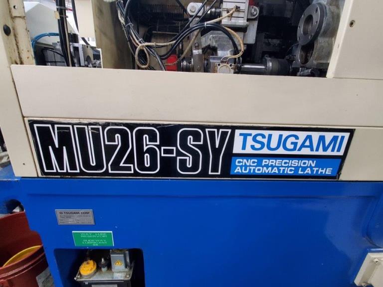 1 TSUGAMI MU26SY, FANUC 18-ITA, 2003, 2x8 Pos. Turret, LNS Mag BF