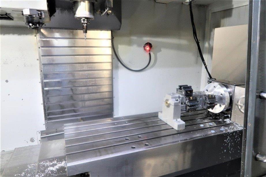 50 X, 20 Y, 25 Z, HAAS VF4SS, 12,000 RPM, 4th Axis Table, Probing, P-Cool