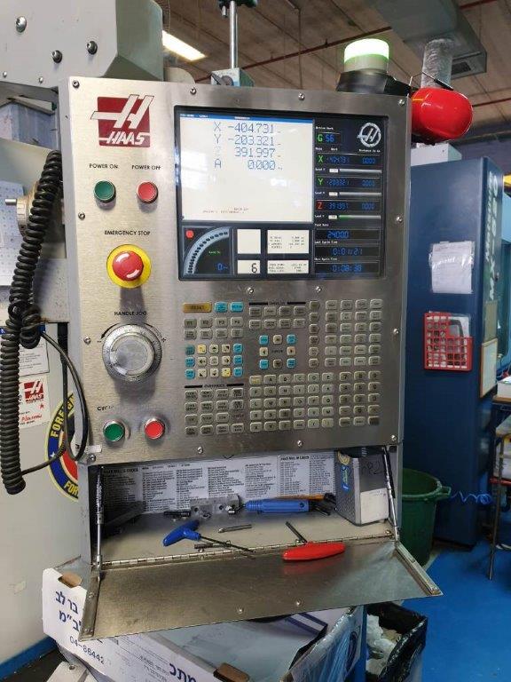 50 X, 20 Y, 25 Z, HAAS VF4SS, 12,000 RPM, 4th Axis Table, Probing, P-Cool