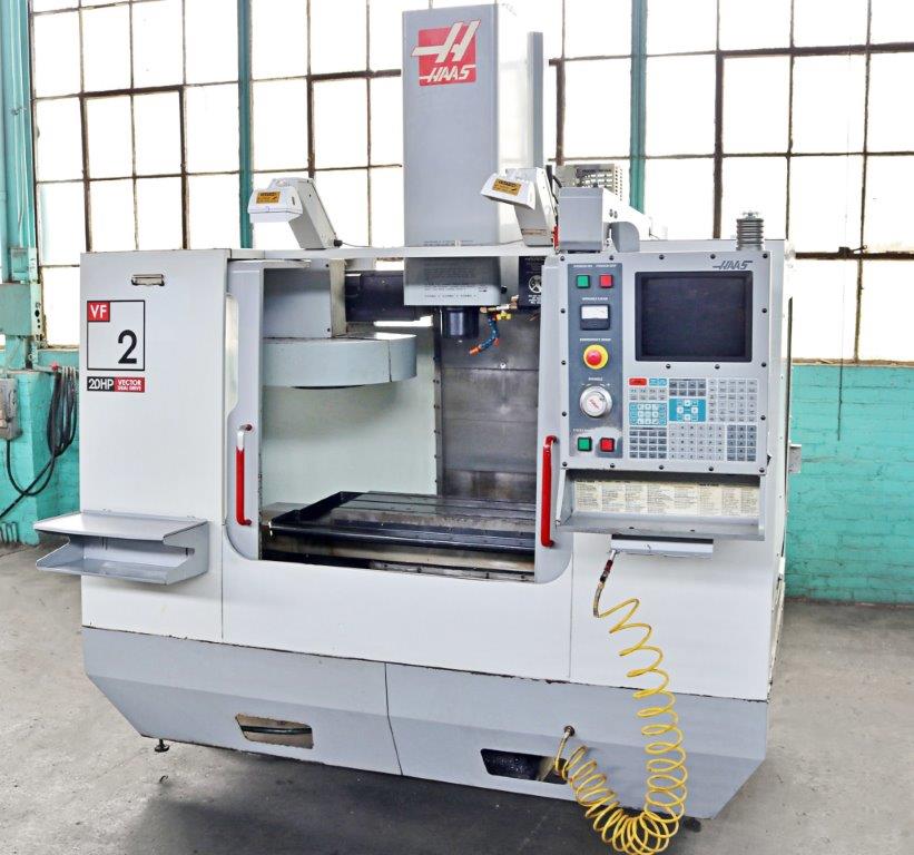 30 X, 16 Y, 20 Z, Haas VF-2D, 2002, Auger, Programmable Coolant, Rigid Tap